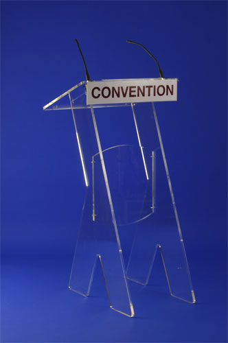 PUPITRE CRISTAL PLEXIGLAS