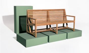 Banc en Teck Massif TECTO